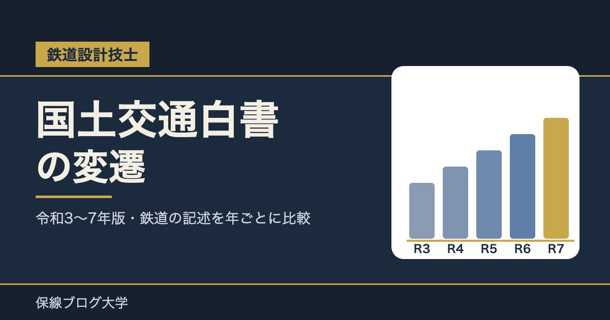 国土交通白書の変遷（令和3〜7年版）鉄道に関する記述